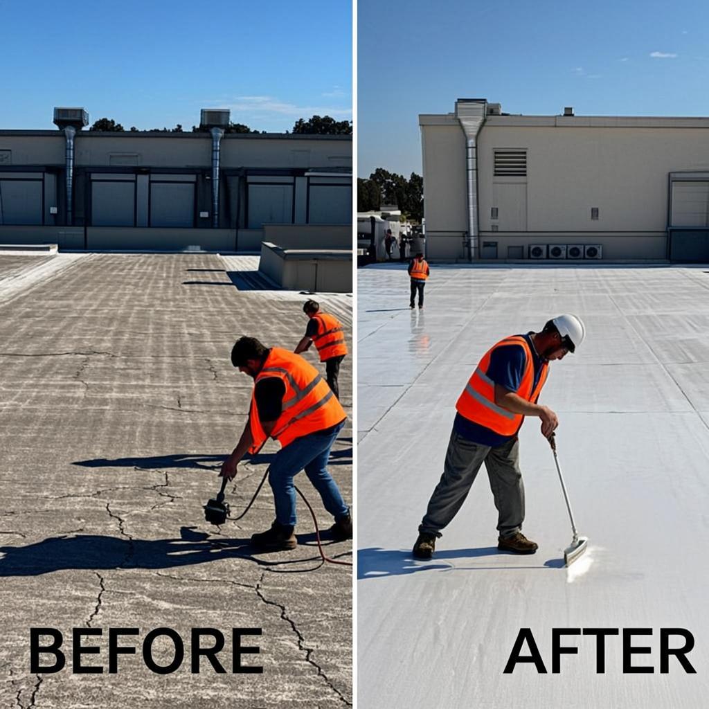 Restoration service by JLM Roofing